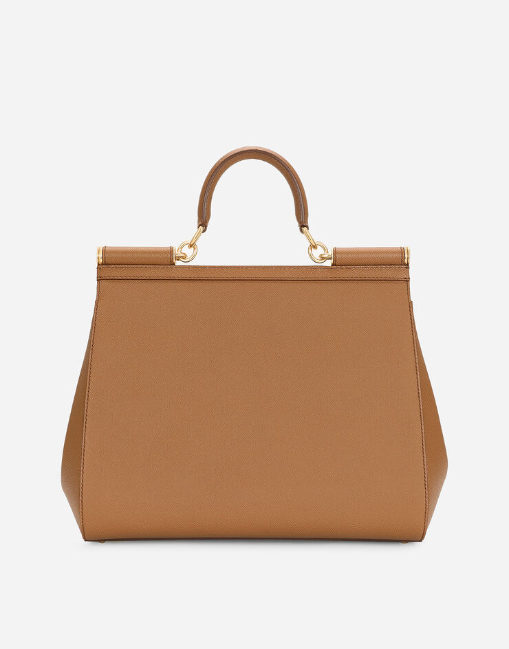 Dolce & Gabbana حقيبة يد سيسيلي كبيرة بني BB6015A1001