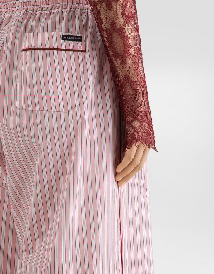 Dolce & Gabbana Striped poplin trousers Dolce & Gabbana Striped poplin trousers Multicolor FTDJETFR517