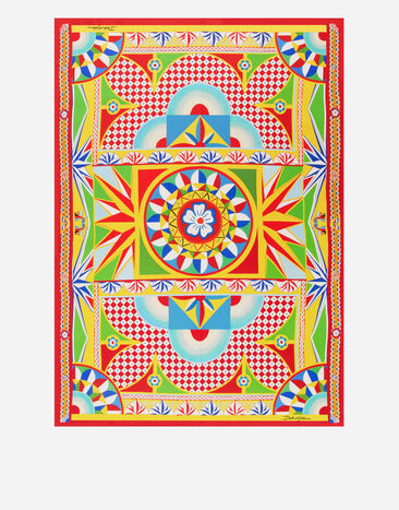 Dolce & Gabbana Silk Blanket Doubled with Wool Multicolor TCE012TCAB0