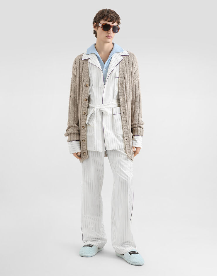 Dolce & Gabbana Striped poplin trousers Multicolor GVRMATFR52B