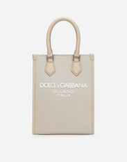 Dolce & Gabbana Borsa piccola in nylon con logo gommato Blu BM2294AG182
