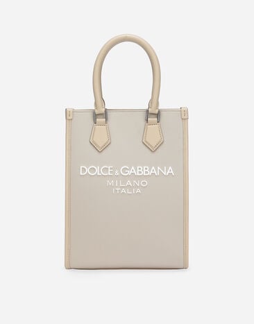 Dolce & Gabbana Small nylon bag with rubberized logo Print BM2274AR700