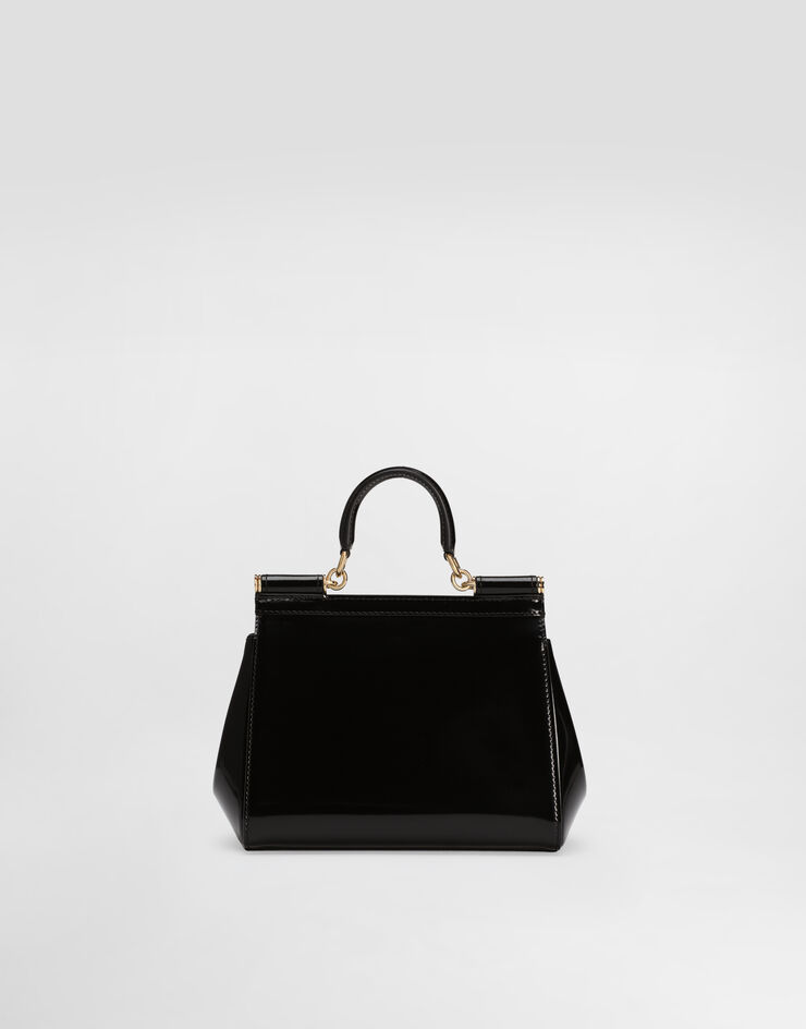 Dolce & Gabbana Henkeltasche Sicily mittelgroß Schwarz BB6003A1037