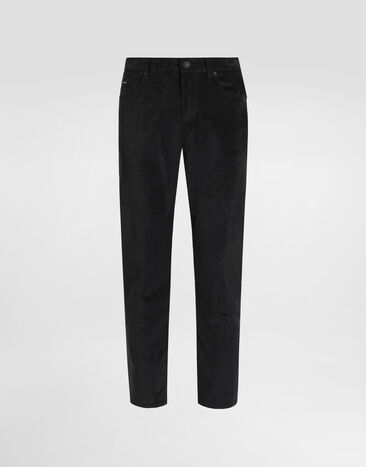 Dolce & Gabbana Cotton and cashmere regular trousers Grey GYJCCTGJ589