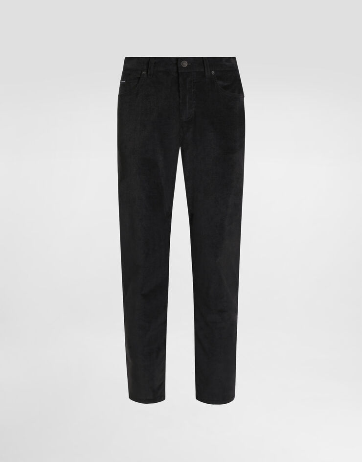 Dolce & Gabbana Cotton and cashmere regular trousers Grey GYJCCTGJ589