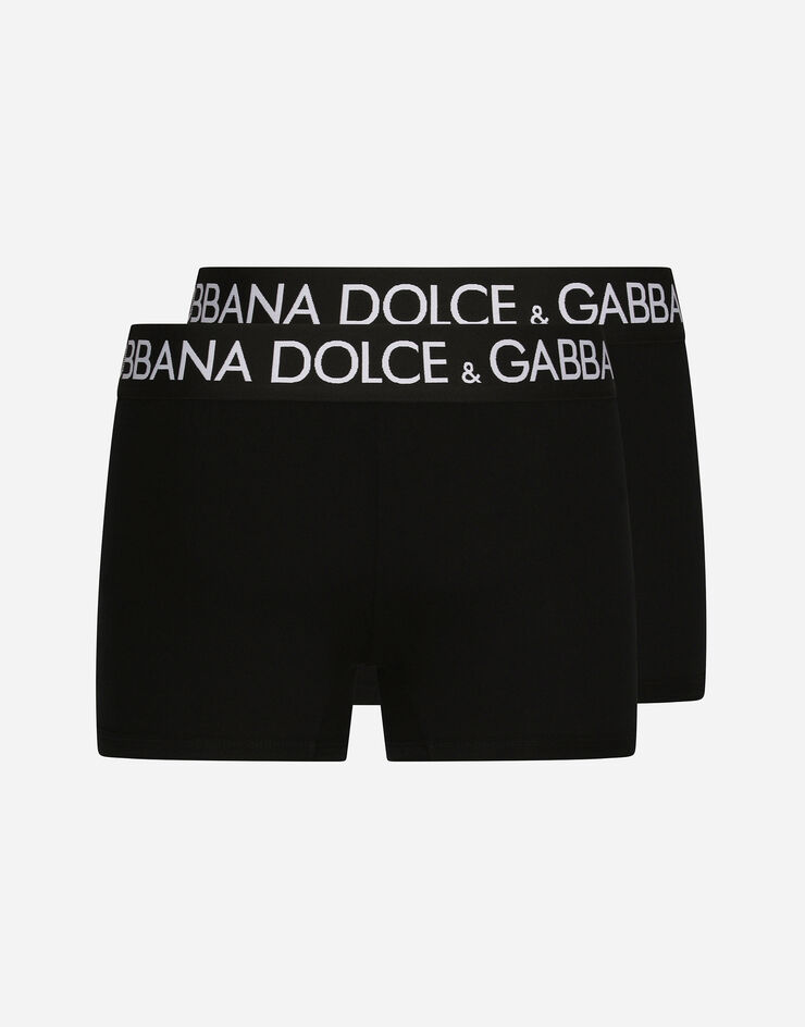 Dolce & Gabbana Two-pack cotton jersey boxers Nero M9D70JONN97