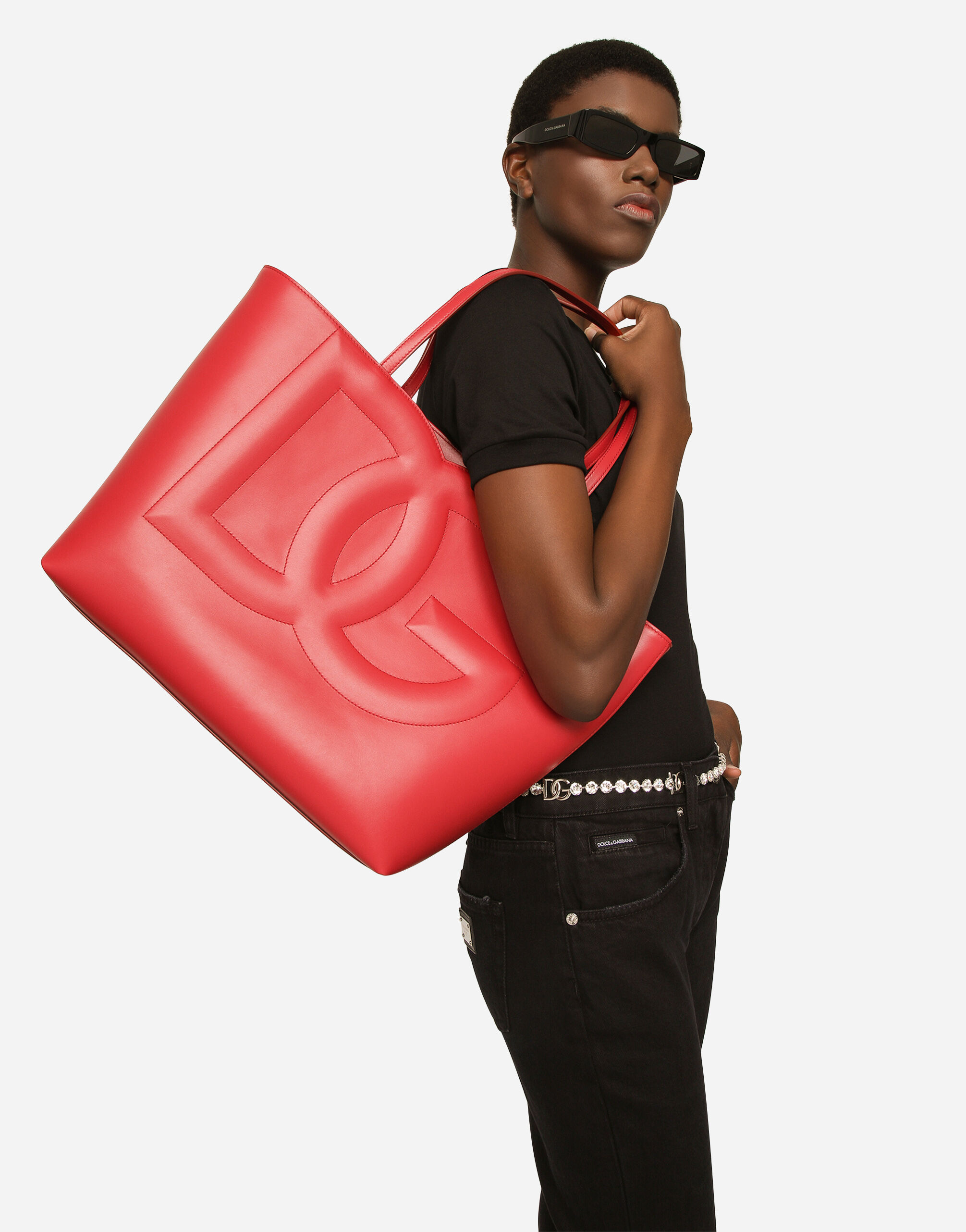 Dolce & Gabbana★DG Logo Tote Bag★節制美の結晶★人気 Medium DG Logo shopper in Red for Women | Dolce&Gabbana® US