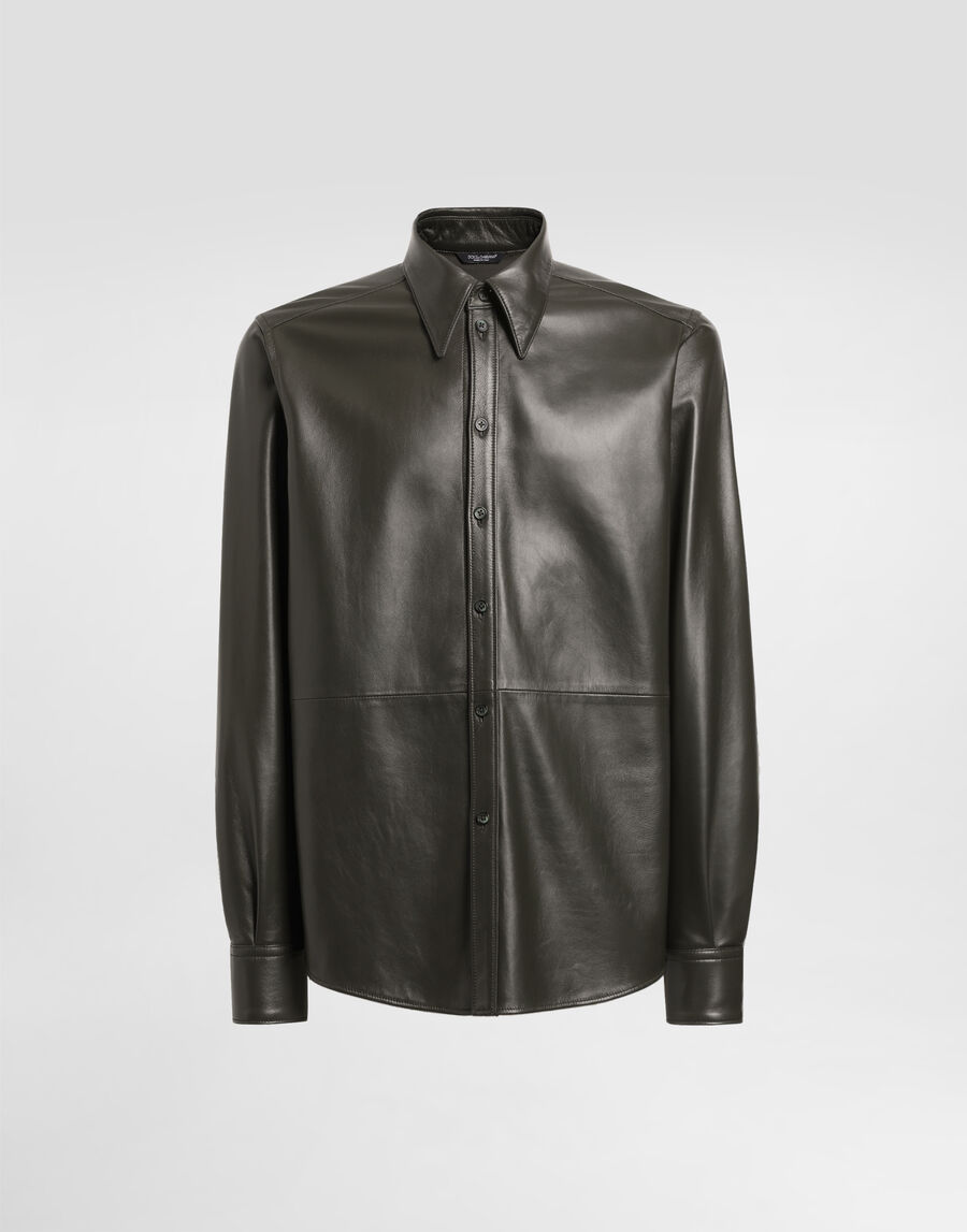 Nappa leather shirt