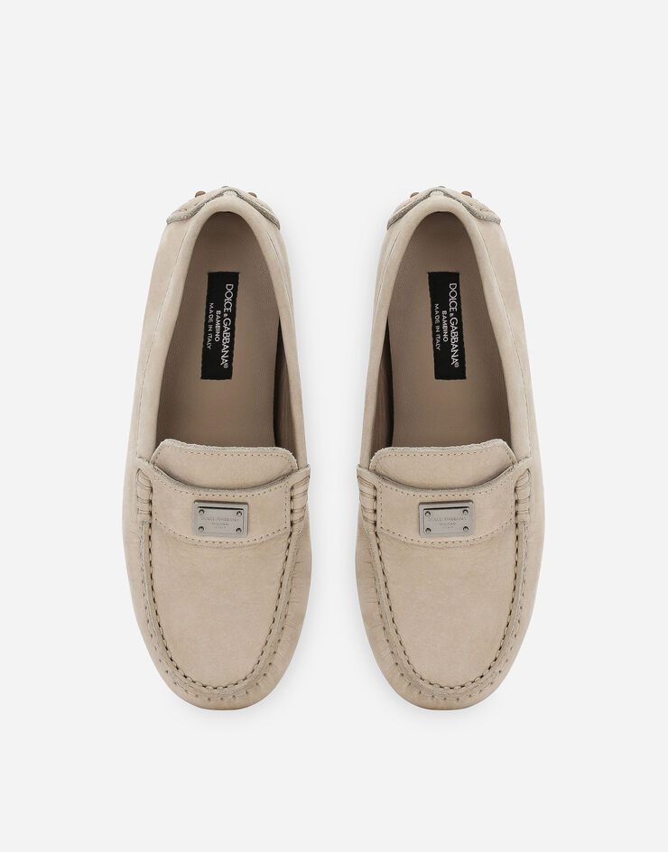 Dolce & Gabbana Nubuck loafers Beige DA5132A1061