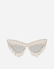 Dolce & Gabbana Crystals' rain sunglasses Silver VG2305VM5AL