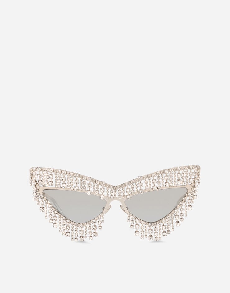Dolce & Gabbana Lunettes de soleil Crystals’ rain Argent VGCRRNVIB03