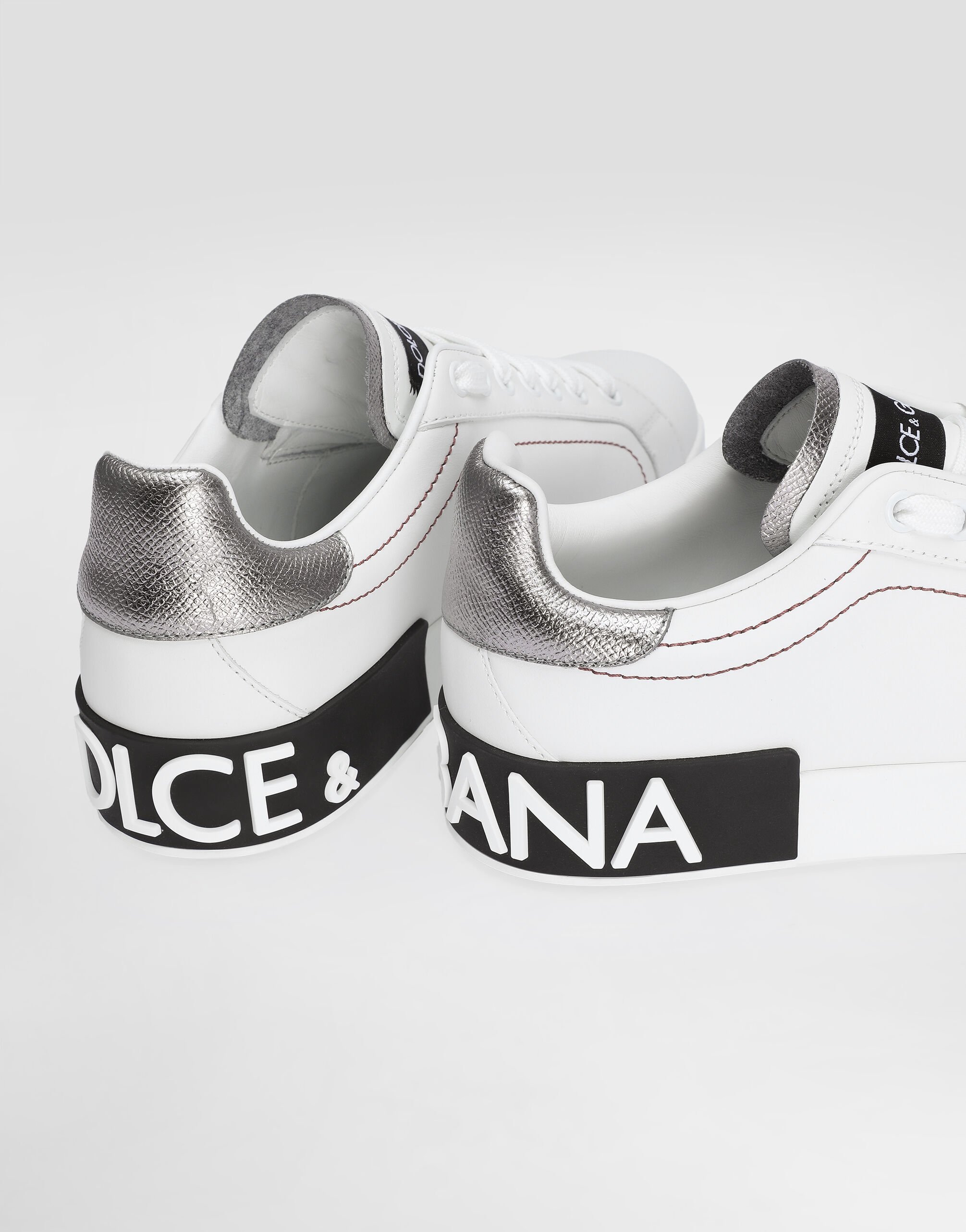 スニーカー DOLCE & GABBANA PORTOFINO SNEAKERS IN NAPPA Calfskin nappa Portofino sneakers in White for Men