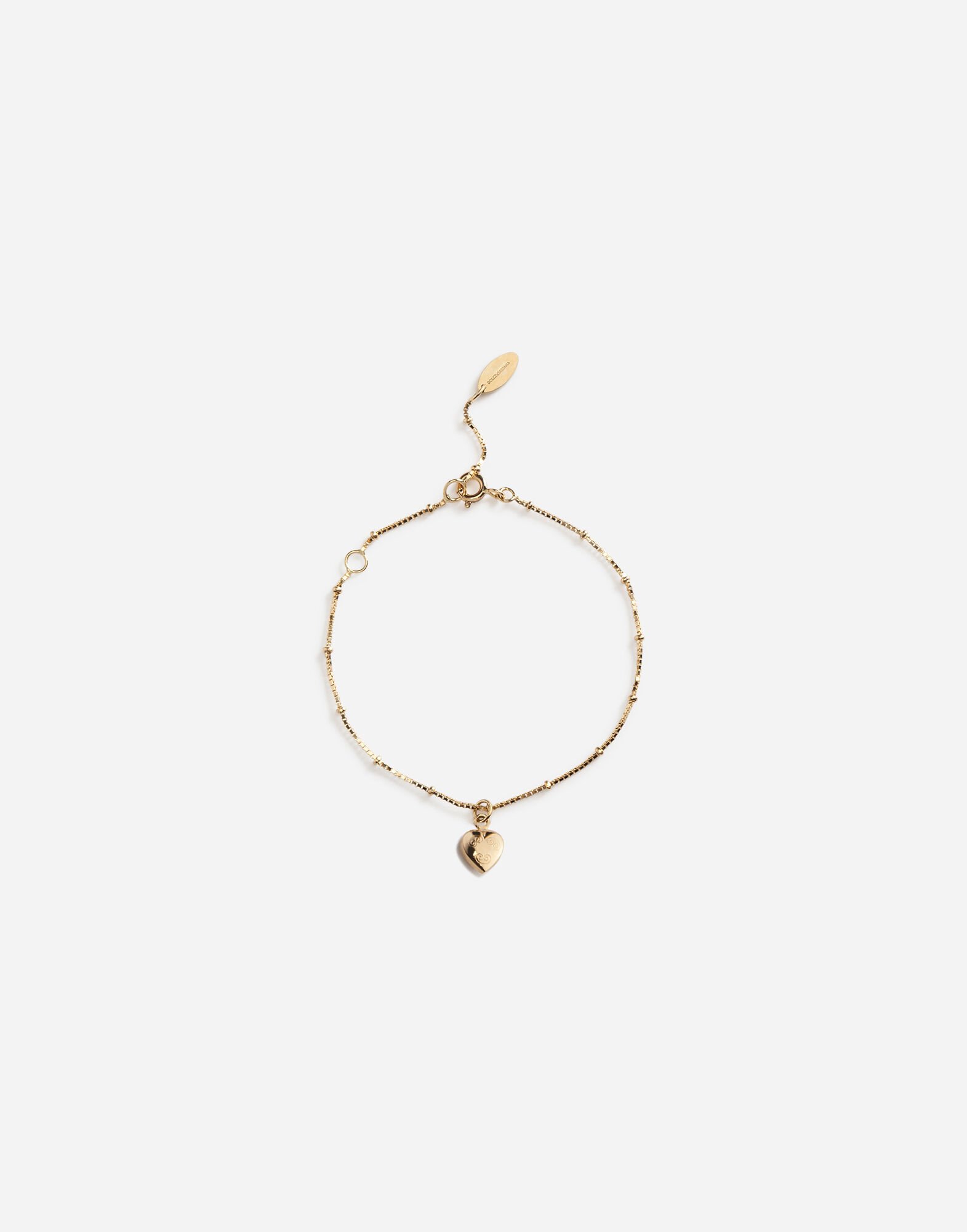 Dolce & Gabbana Bracelet with heart charm Gold WAEJ2GW0001