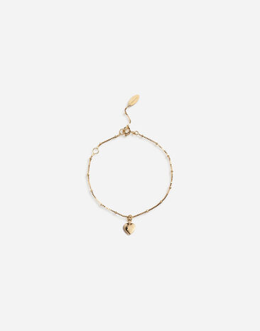 Dolce & Gabbana Bracelet with heart charm Gold WAEJ2GW0001