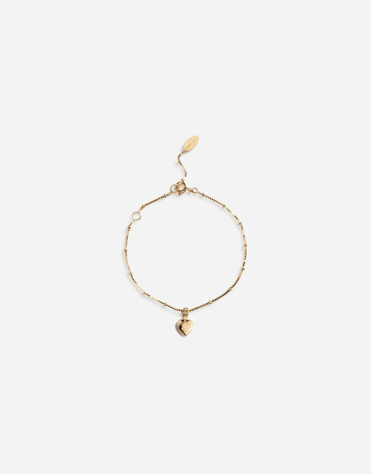 Dolce & Gabbana Pulsera con colgante de corazón Oro Amarillo WBEJ4GW0001