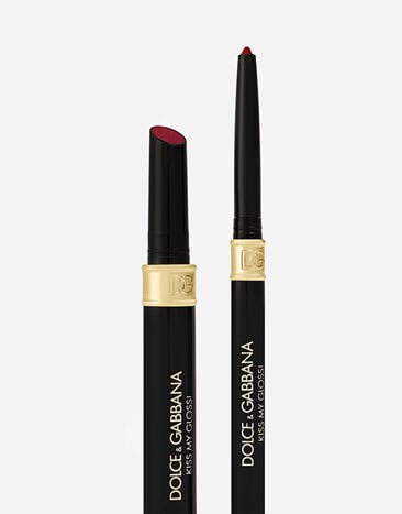 Dolce & Gabbana Kiss My Gloss! 05 Pout — Карандаш классического красного цвета и перламутровый блеск красного оттенка MKUPLIP0016