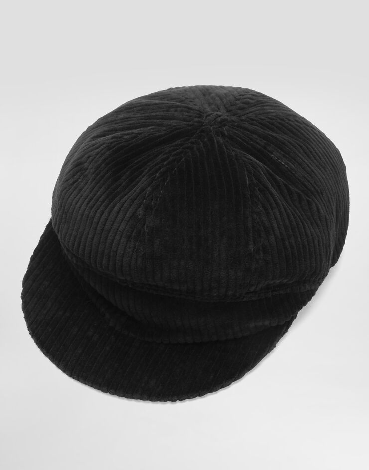 Dolce & Gabbana Velvet flat cap Black GH925AFUWDU