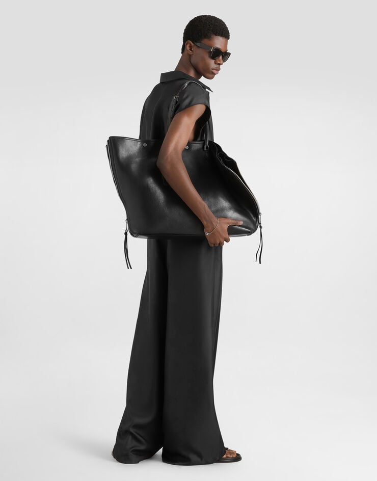 Dolce & Gabbana Silk twill trousers Black GP22FTFU1XB
