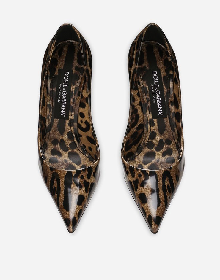 Dolce & Gabbana Printed polished calfskin pumps Animal Print CD1718AM568