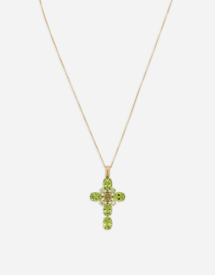 Dolce & Gabbana Anna pendant an yellow gold 18Kt and peridots Gold WAQA4GWPE01