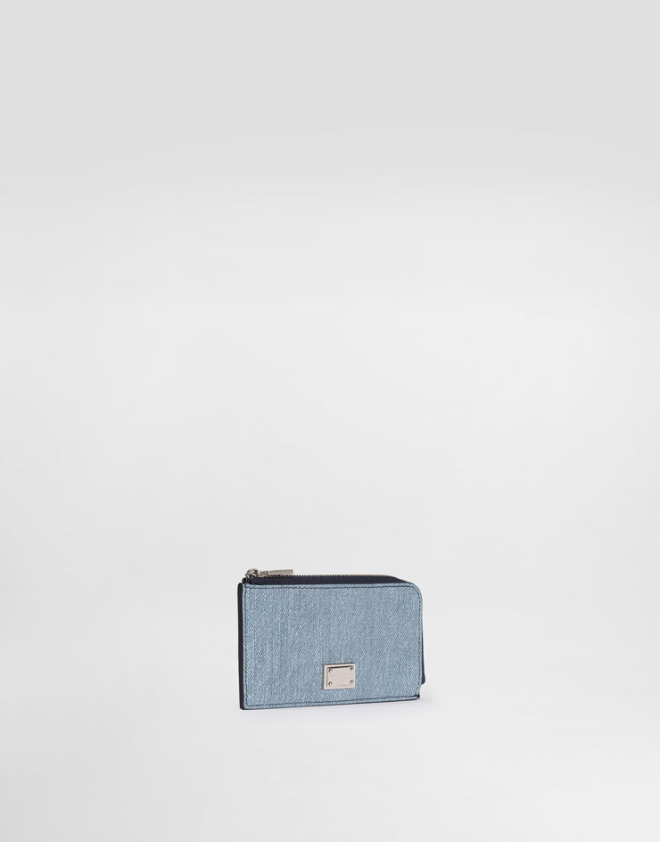 Dolce & Gabbana Nubuck denim card holder Dolce & Gabbana Nubuck denim card holder Denim BP3274AY520