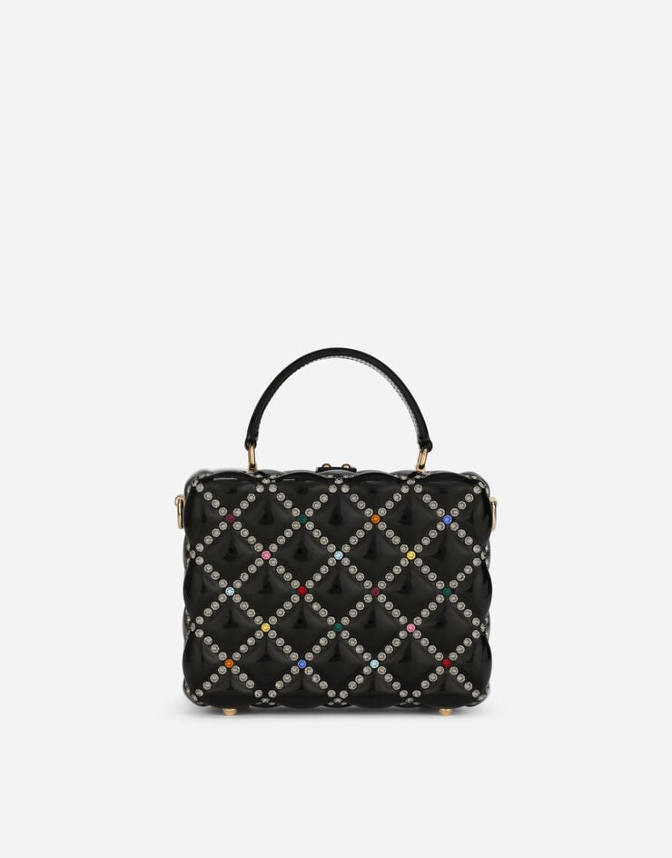 Dolce & Gabbana Bolso Dolce Box de resina con strass Multicolor BB5970AY229