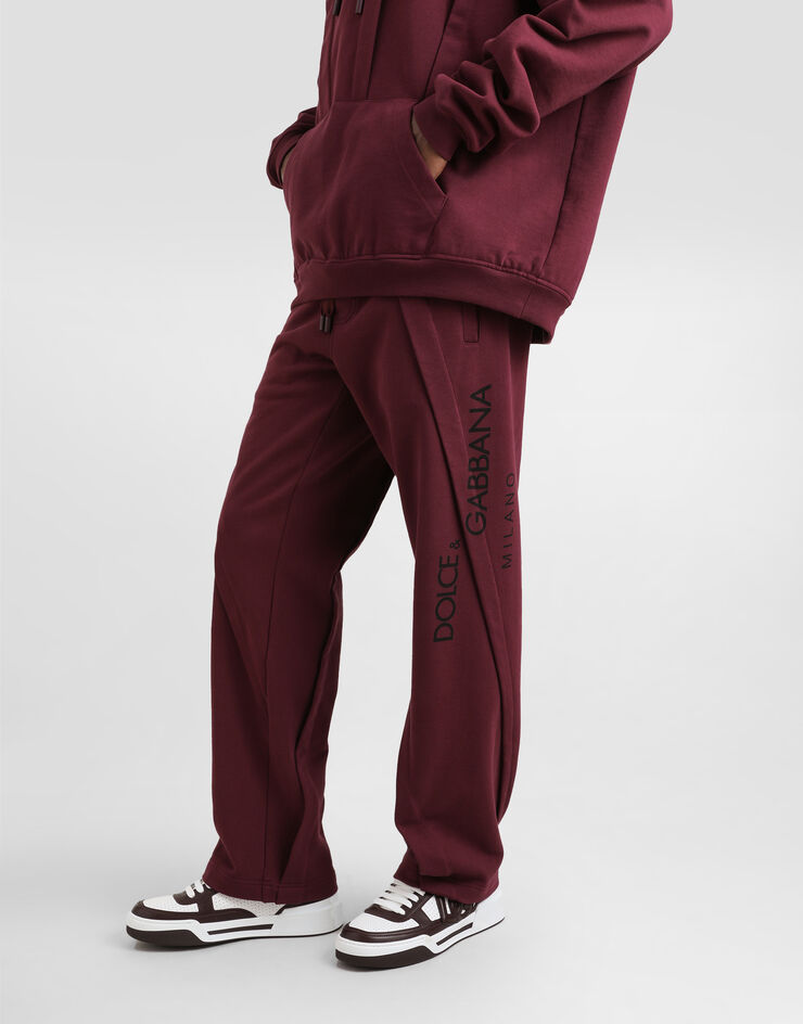 Dolce & Gabbana Pantalón de chándal en punto elástico Burdeos GP10ZTG7O2L