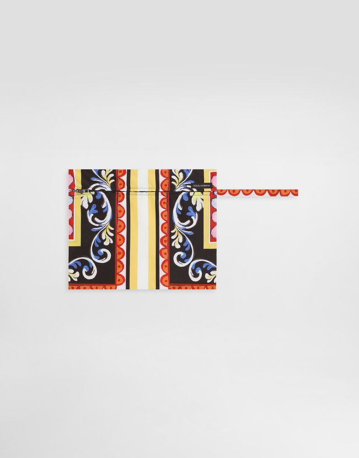 Dolce & Gabbana Bade-Boxershorts mit Carretto-Print Dolce & Gabbana Bade-Boxershorts mit Carretto-Print Multicolor M4A13TFPSIT
