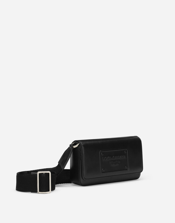 Dolce & Gabbana حقيبة صغيرة من جلد عجل أسود BP3287AG218