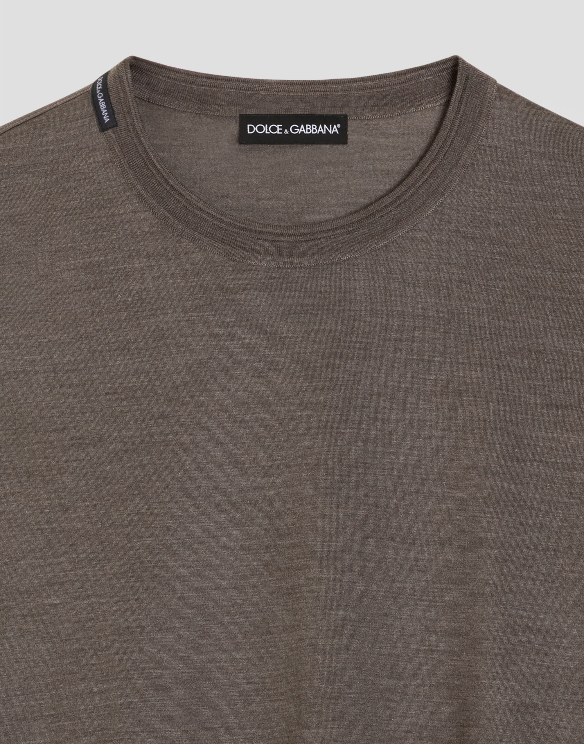 T-SHIRT M/LUNGA GIRO in Multicolor for Men | Dolce&Gabbana® US