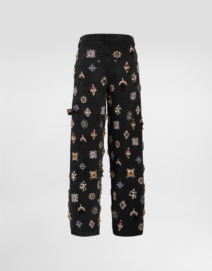 Dolce & Gabbana Denim 5-pocket trousers Multicolor FTDF8ZG8OG2