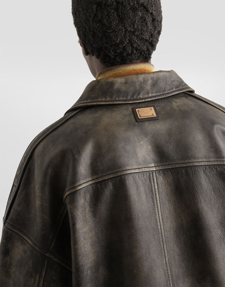 Dolce & Gabbana Bull leather jacket  G9CMILHUL1N