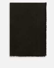 Dolce&Gabbana Wool and silk jacquard square scarf (140 x 140) Black GQ329EG2UBO