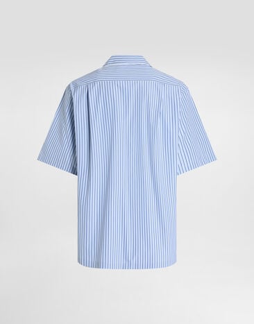 Dolce & Gabbana Hawaii striped poplin shirt Multicolor G5OL6TFR513