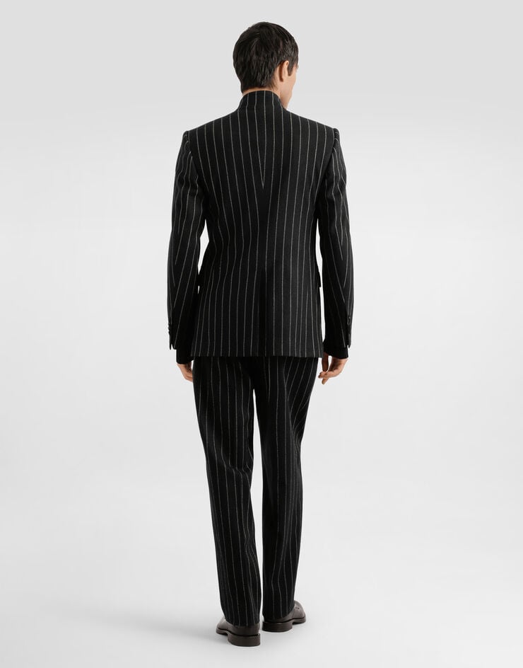 Dolce & Gabbana Wool v-neck sweater Black GX443TJAVKY