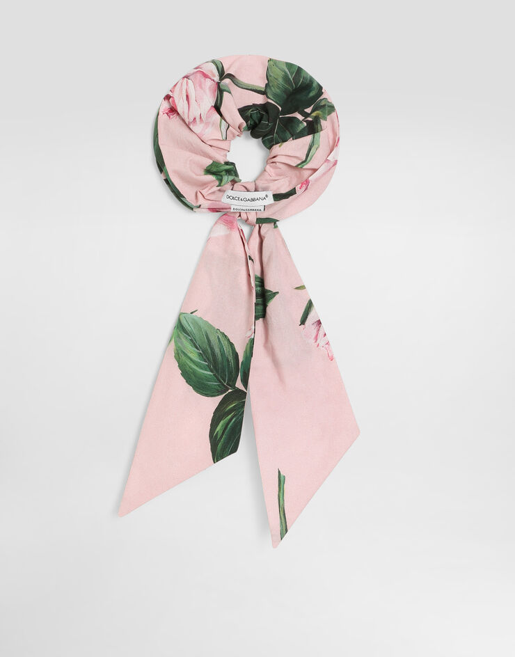 Dolce & Gabbana Rose-print poplin scrunchie Print LB7A22HS5S7