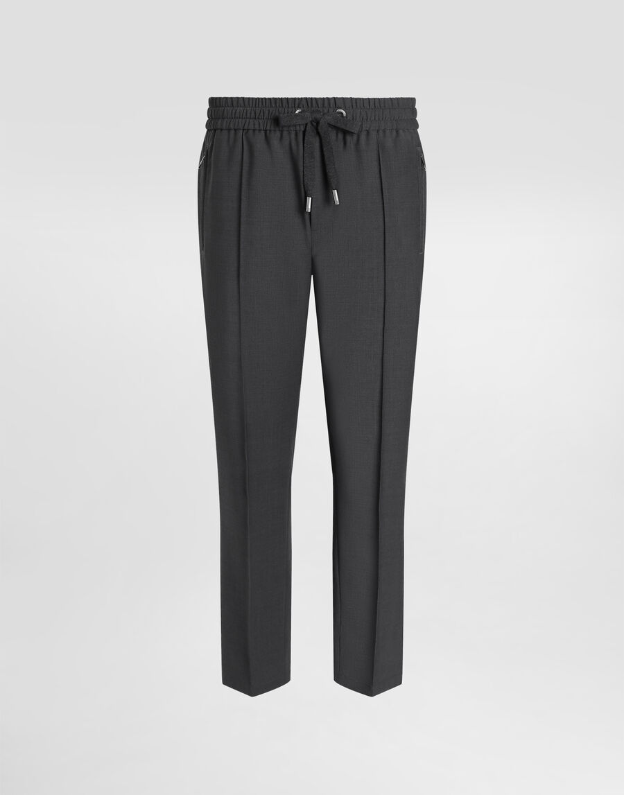 Wool jogging pants
