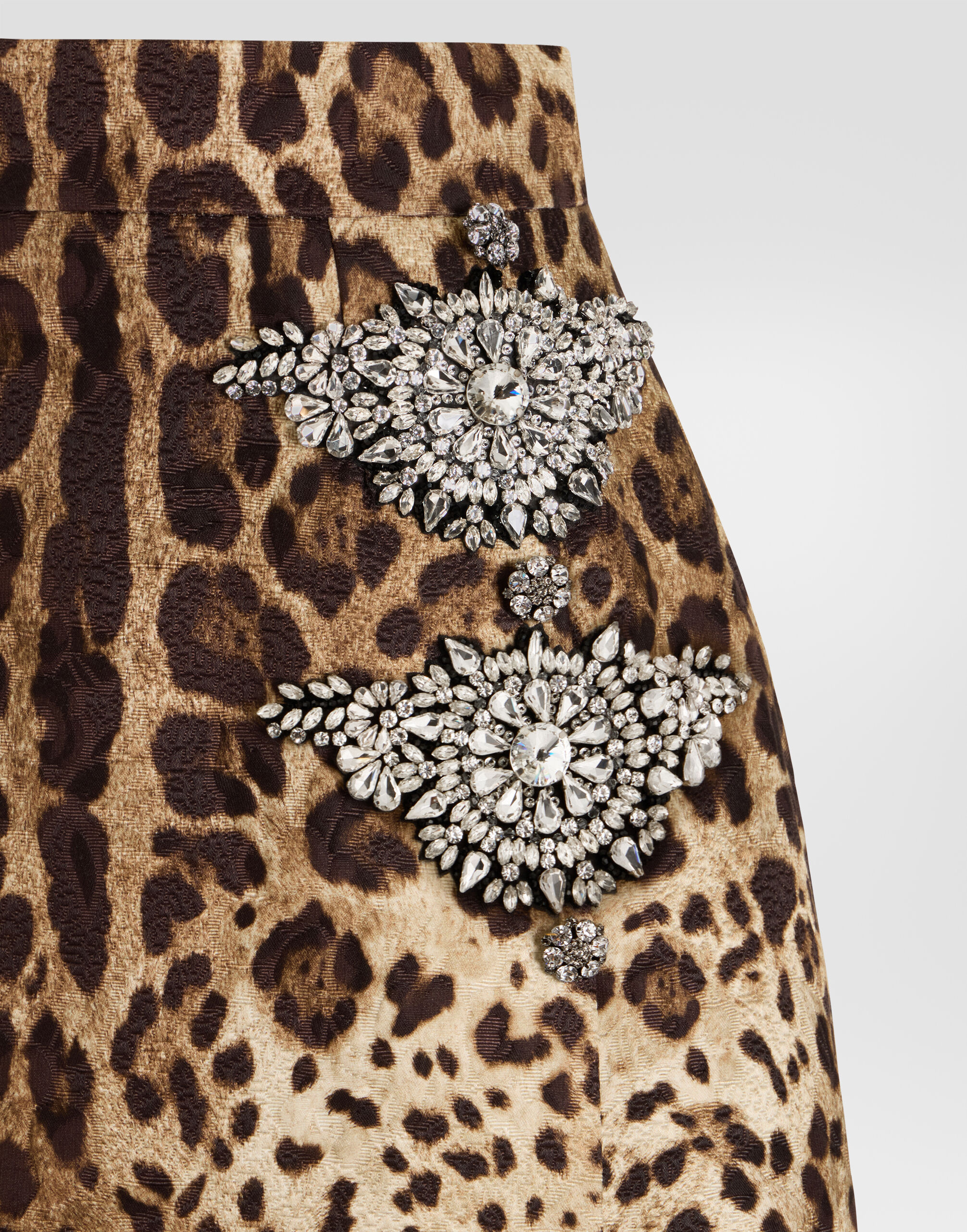 未使用級 DOLCE&GABBANA レオパード タイトスカート シルク 46 Leo-print brocade skirt in Print for Women | Dolce&Gabbana® US