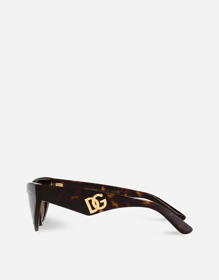 Dolce & Gabbana Sonnenbrille DG Crossed Braun VG4439VP273