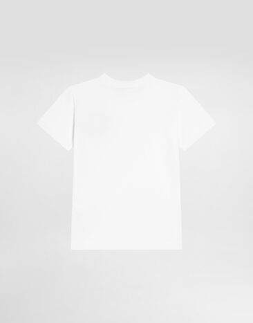 Dolce & Gabbana 패치 장식 저지 티셔츠 White L1JT7WG7P1P