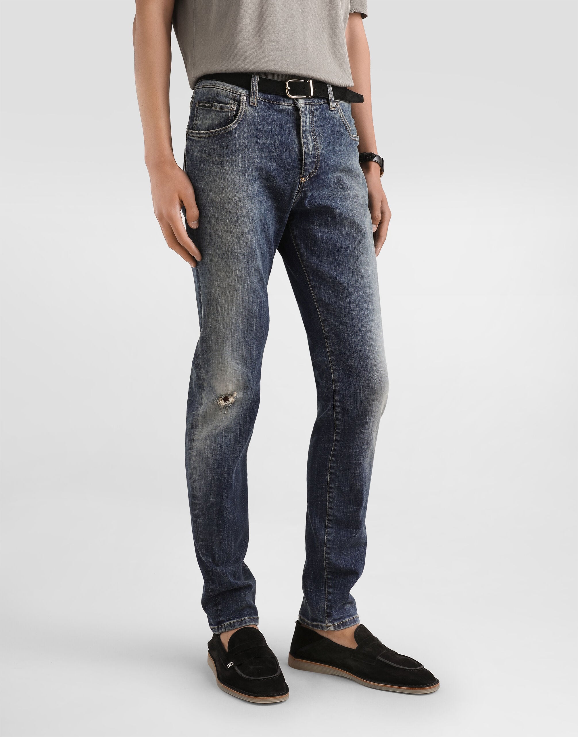 Multicolorのメンズ Denim trousers | Dolce&Gabbana®