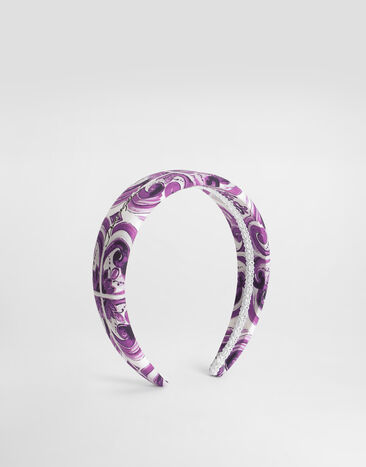Dolce & Gabbana Majolica-print headband Multicolor LB3L54HH5EO