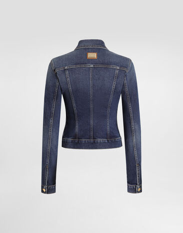 Dolce & Gabbana Single-breasted denim jacket Multicolor F9U66DG8PH6