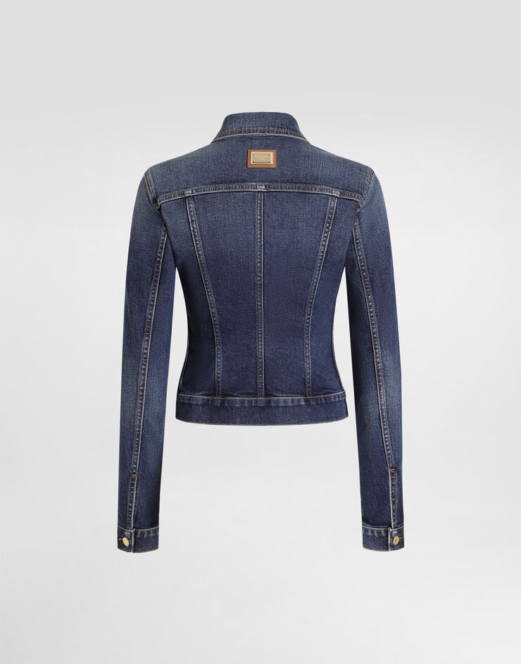 Dolce & Gabbana Single-breasted denim jacket Dolce & Gabbana Single-breasted denim jacket Multicolor F9U66DG8PH6