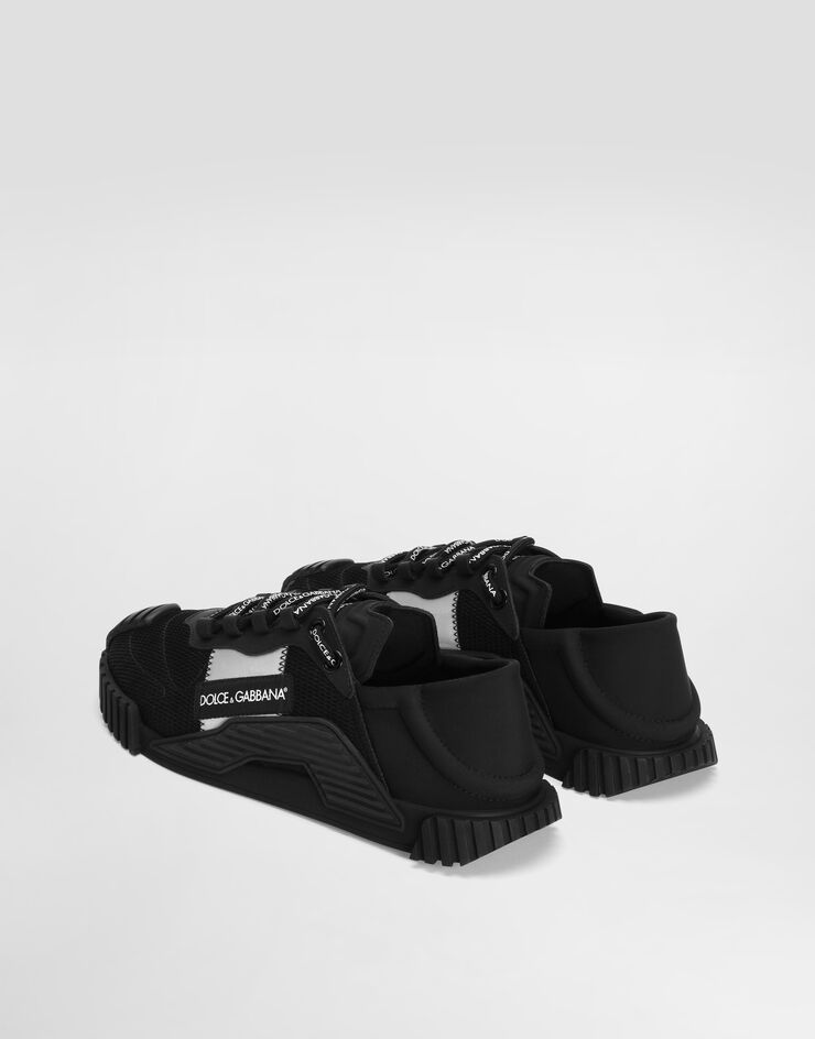 Dolce & Gabbana NS1 slip on sneakers in mixed materials Black CS1769AJ968