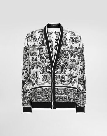 Dolce & Gabbana Majolica-print silk jacket Multicolor G9BOPTHI1ZI