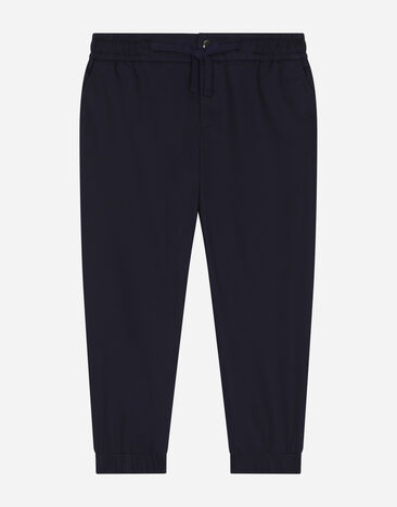 DolceGabbanaSpa Sporty pants with logo tag Blue L44P22G7J0X