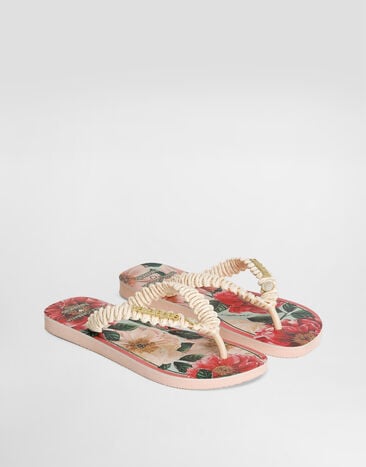 Dolce & Gabbana Dolce&Gabbana x Havaianas Flip-Flop Flowers Multicolor VH0004VH000