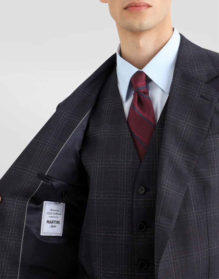 Dolce & Gabbana Single-breasted martini light checked wool suit Dolce & Gabbana Single-breasted martini light checked wool suit Multicolor GK05UTFQ2NO
