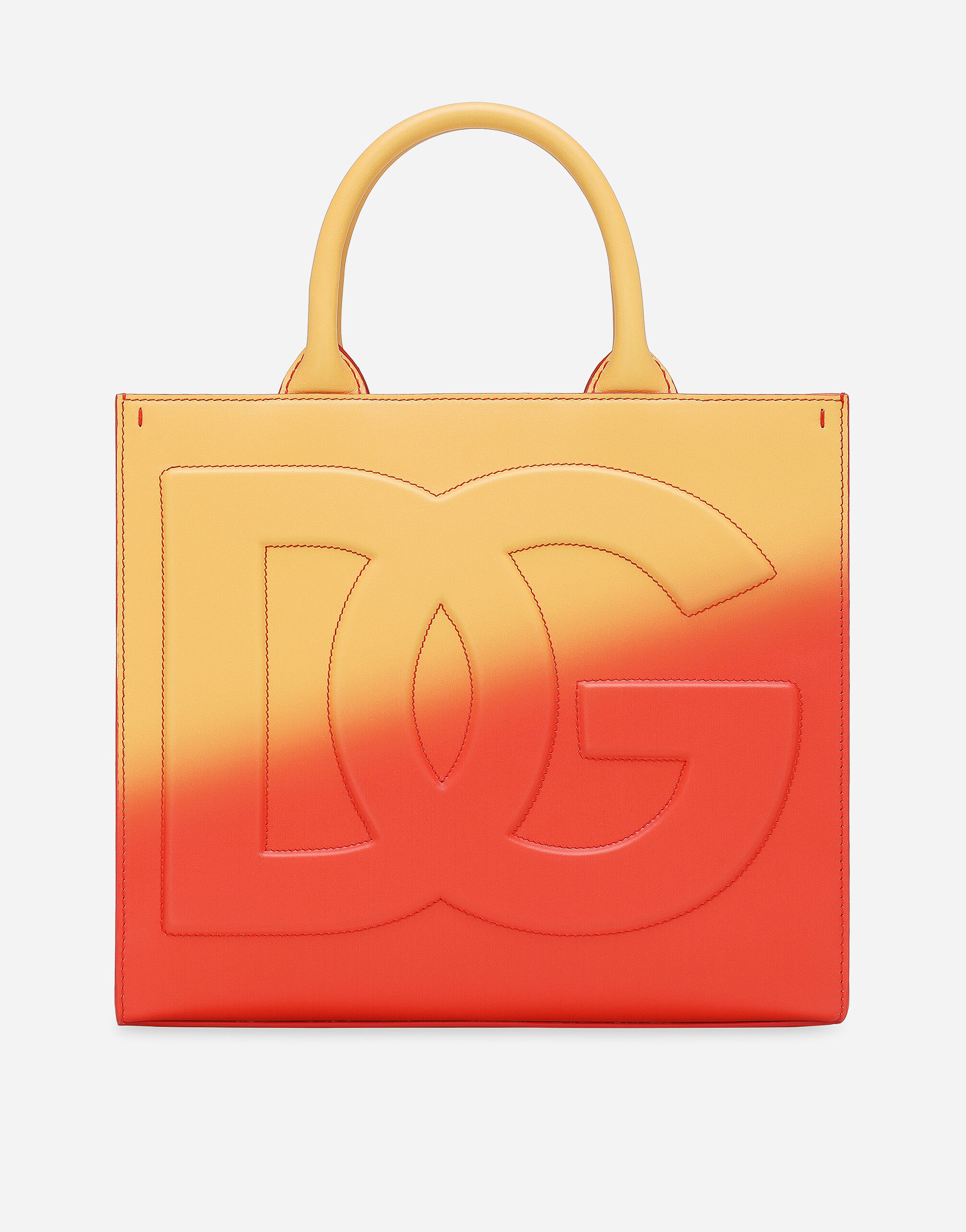 Bolso shopper DG Daily pequeno en Naranja de Mujer Dolce Gabbana